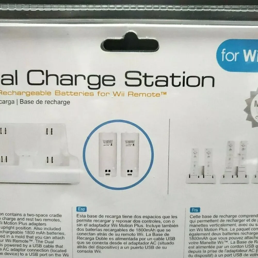 Nintendo Wii Dual Charging Station CTA Controller Docks